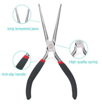 Multi-Tool Long Nose Plier (Needle Nose Forceps Repair Tool)
