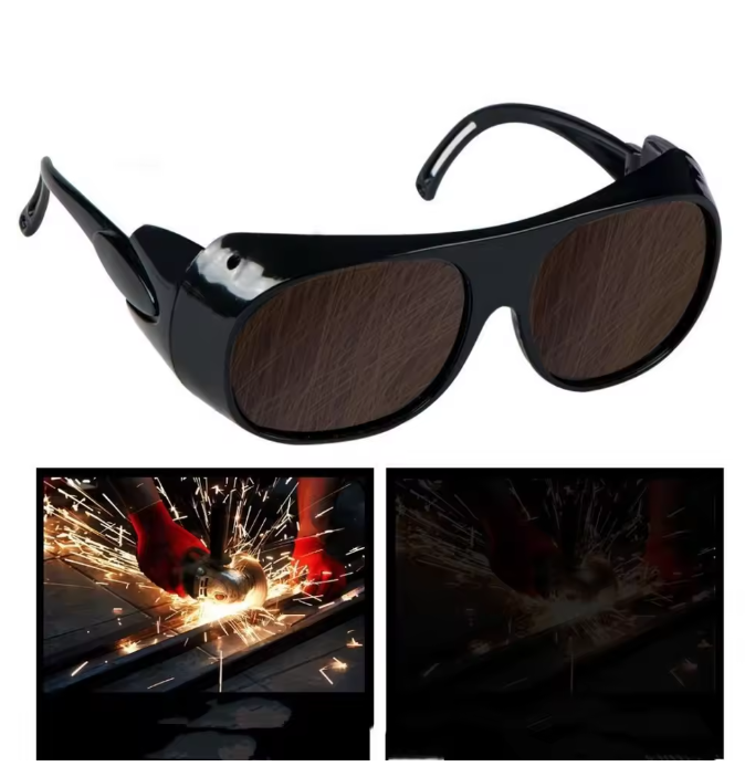 Safety Glasses – Windproof & Dustproof Protective Goggles (Brown)
