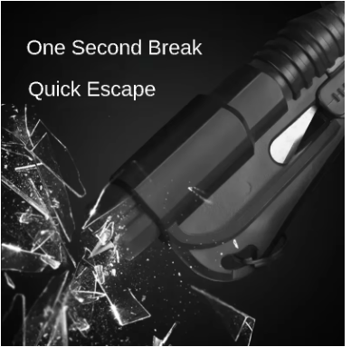 Safety Hammer with Rescue Whistle, Car Escape Tool,2-in-1 Window Breaker Seatbelt Cutter, Compact Emergency Escape Tool for Car (Orange)