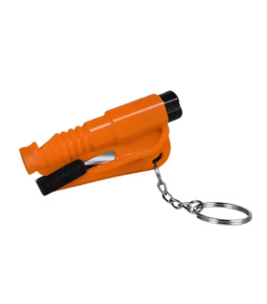 Safety Hammer with Rescue Whistle, Car Escape Tool,2-in-1 Window Breaker Seatbelt Cutter, Compact Emergency Escape Tool for Car (Orange)