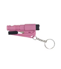 Safety Hammer with Rescue Whistle, Car Escape Tool,2-in-1 Window Breaker Seatbelt Cutter, Compact Emergency Escape Tool for Car (Pink)