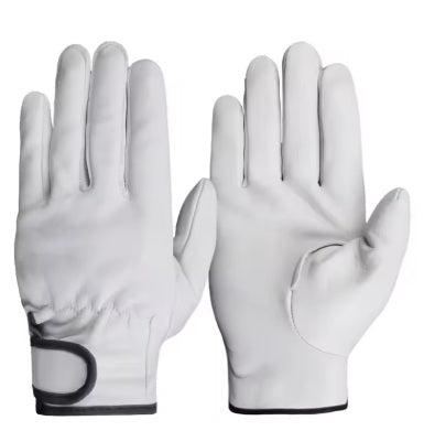 2026 Cowhide Leather Work Gloves (White)